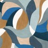 Casamance|Papier peint peinture abstraite bleu|Haut Gamme