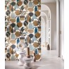 Casamance|Provenzalische Tapete Tonkrüge blau-braun|Hochwertige