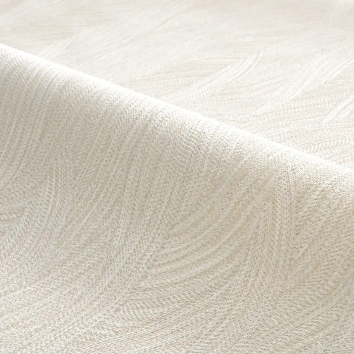 Casamance|Wallpaper wavy pattern ivory|Fabric Imitation