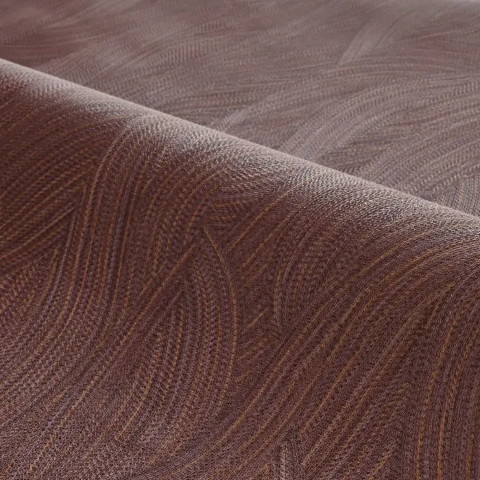 Casamance|Gewebte Wellen Tapete braun-violett|Hochwertige
