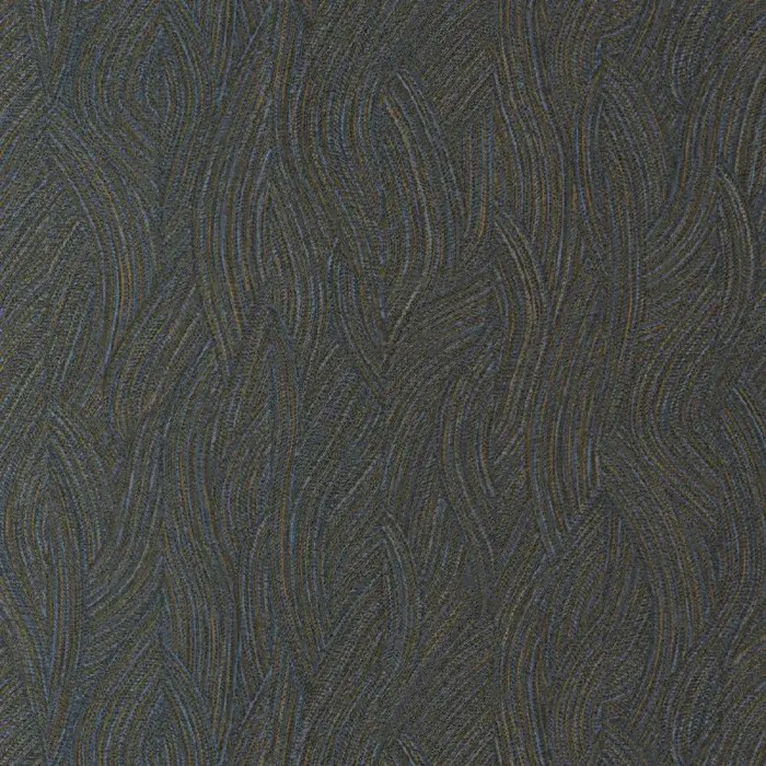 Casamance|Papel pintado moderno patrón ondulado azul|Alta Gama