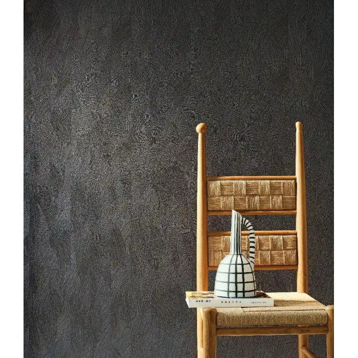 Casamance|Papel pintado moderno patrón ondulado azul|Alta Gama