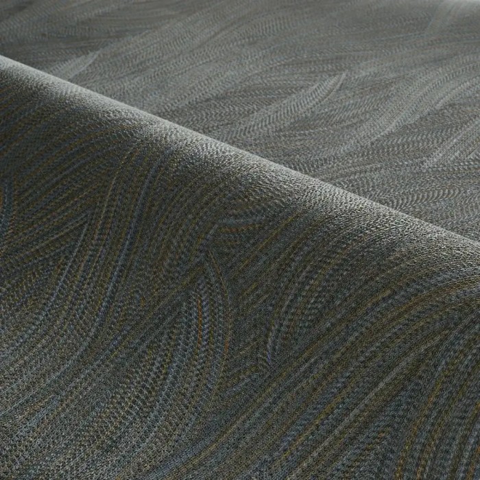 Casamance|Papel pintado moderno patrón ondulado azul|Alta Gama