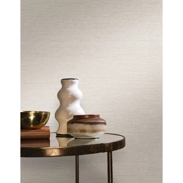 Casamance|Rohseidentapete elfenbeinweiß|Tapeten