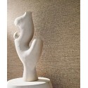 Casamance|Papier peint soie sauvage brun et gris|Imitation Tissu