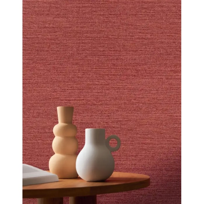 Casamance|Seidengitter Tapete rot|Textilimitation