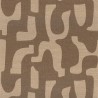 Casamance|Leinentapete braun ethnischer Stil|Hochwertige
