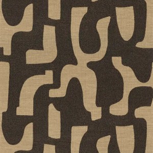 Caselio|Papier peint uni effet lin marron pour salon|Imitation Tissu