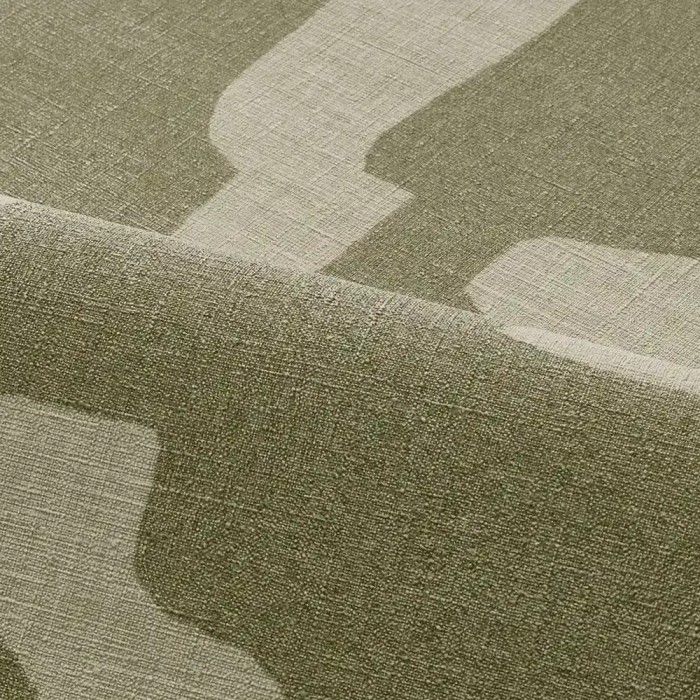 Casamance|Papier peint lin brun effet ethnique|Haut Gamme