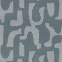 Casamance|Papier peint lin bleu effet ethnique|Haut Gamme