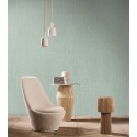 Casamance|Wallpaper linen green plain decorative|Fabric Imitation
