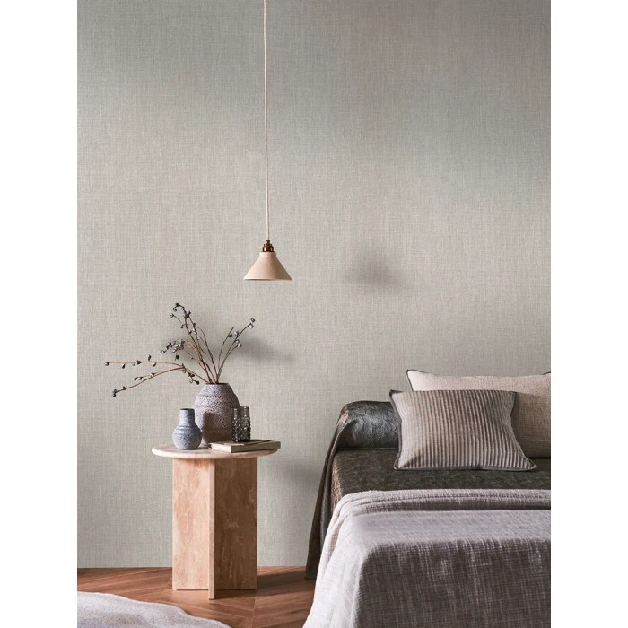 Casamance|Wallpaper linen grey textile effect|Scandinavian