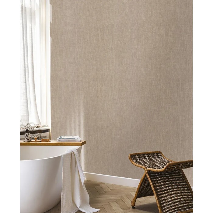 Casamance|Leinentapete braun natürliche Imitation|Rustikal