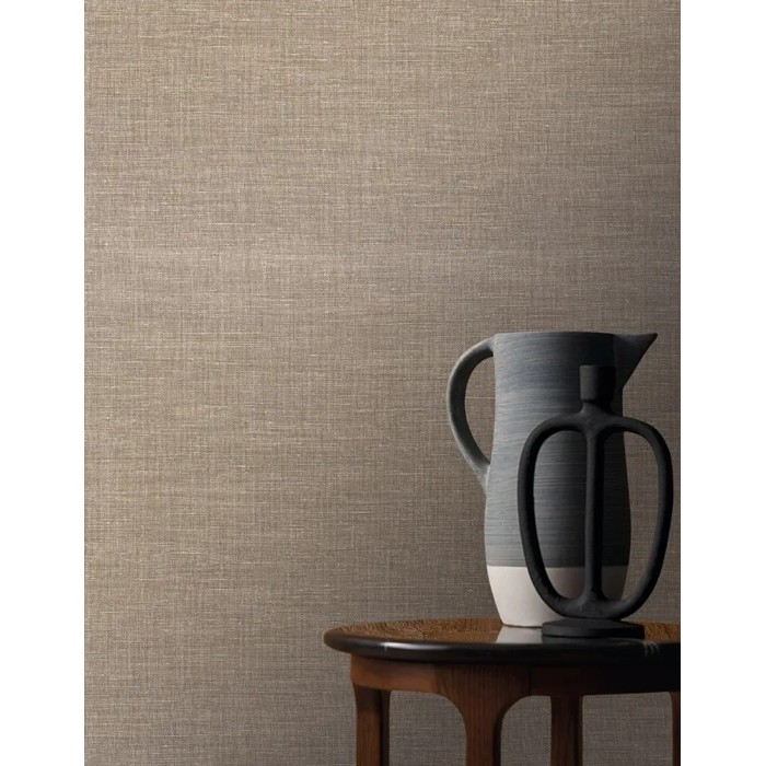 Casamance|Wallpaper linen brown natural imitation|Rustic