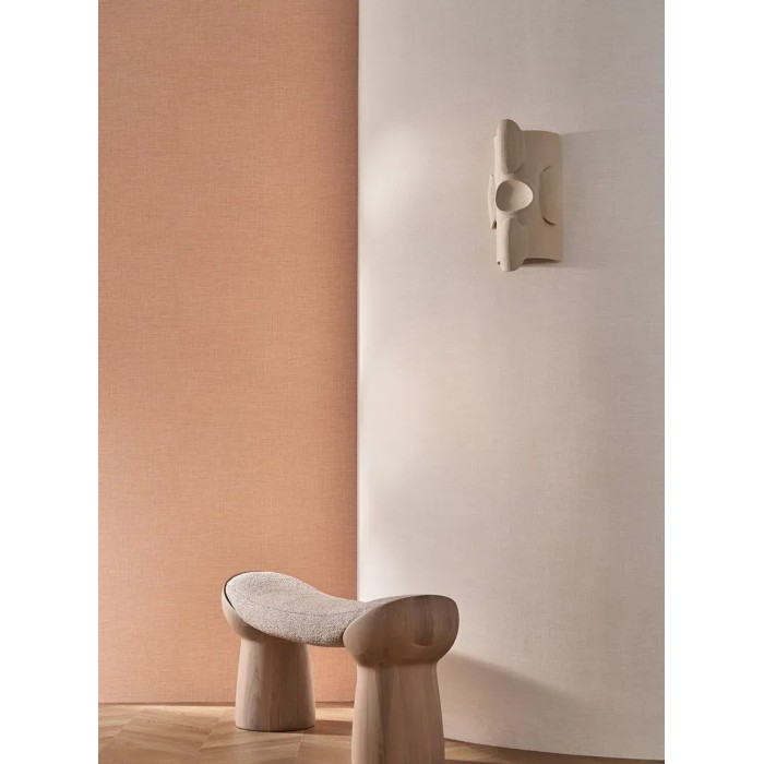 Papel pintado lino rosa efecto textil - Casamance Le Lin 3 75239364