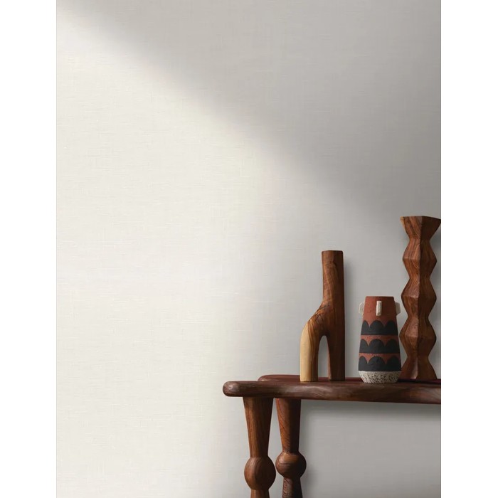 Casamance|Papier peint lin blanc pétale|Papier Peint