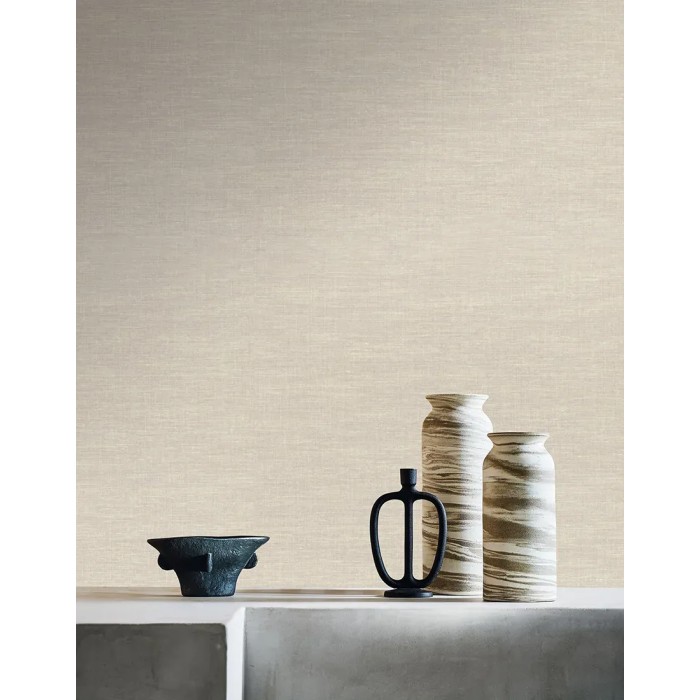 Casamance|Wallpaper linen cream color|Wallpaper