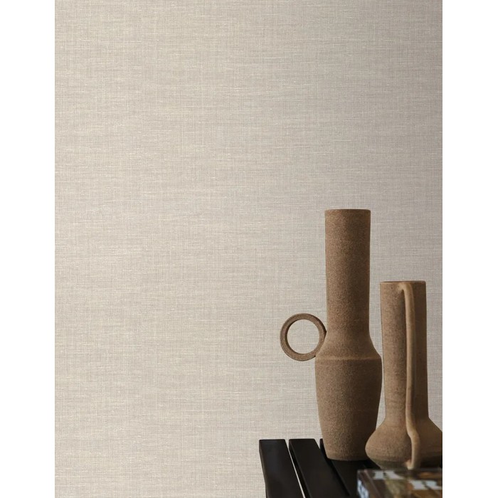 Casamance|Papier peint lin couleur pierre|Imitation Tissu