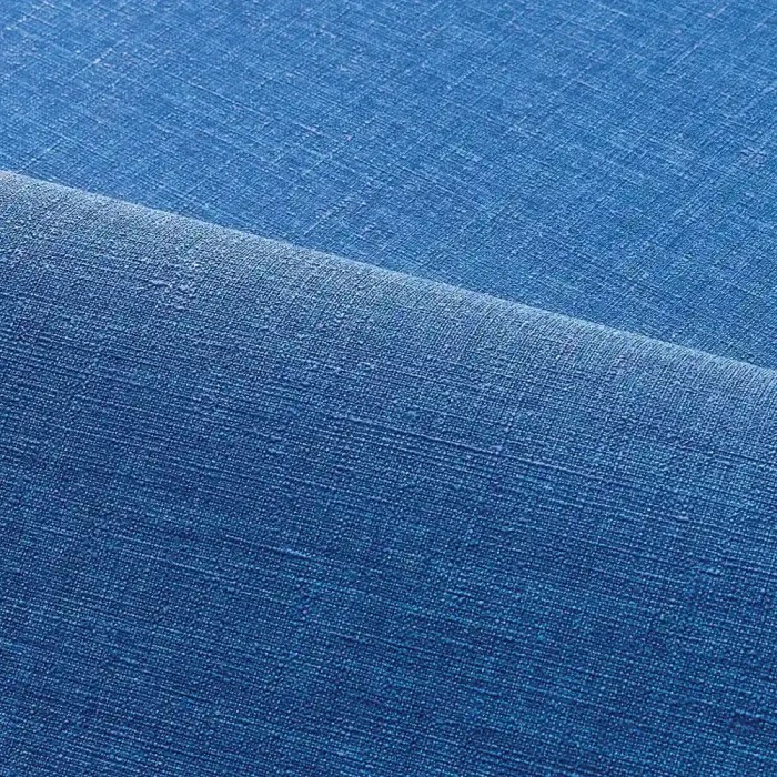 Casamance|Papel pintado lino azul intenso|Imitacion Tela