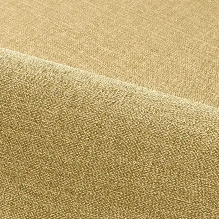 Casamance|Papier peint lin vert moutarde|Papier Peint