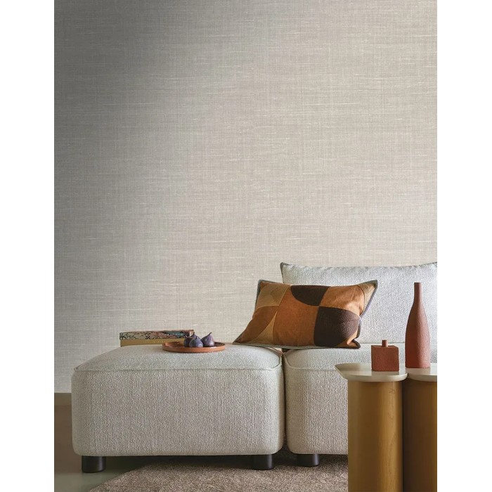 Papel pintado lino gris neutro - Casamance Le Lin 3 73812864