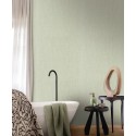Casamance|Papier peint lin vert pastel|Imitation Tissu