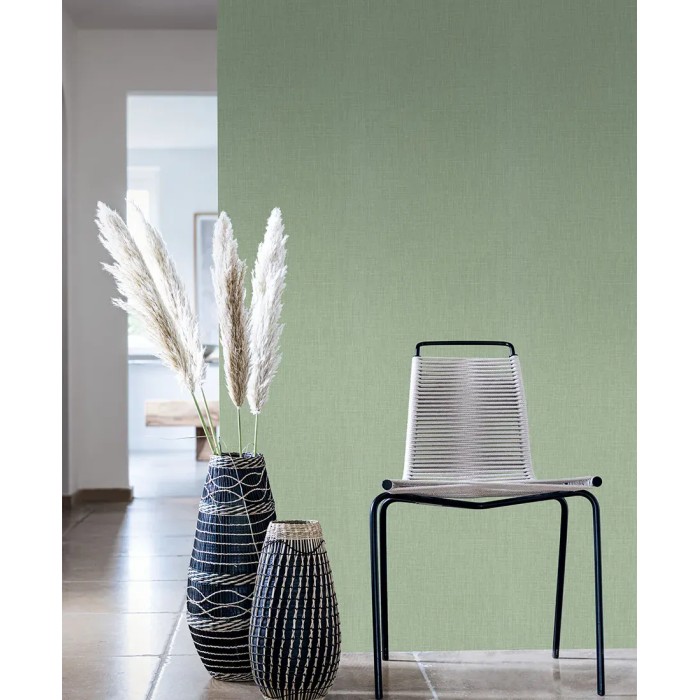 Casamance|Papier peint lin vert amande|Papier Peint