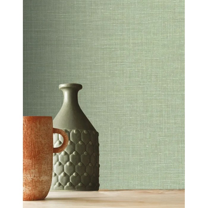 Casamance|Wallpaper linen almond green|Wallpaper