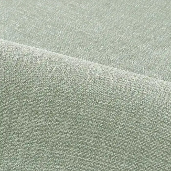 Casamance|Leinentapete kreidegrün|Textilimitation