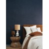 Casamance|Leinentapete marineblau|Tapeten