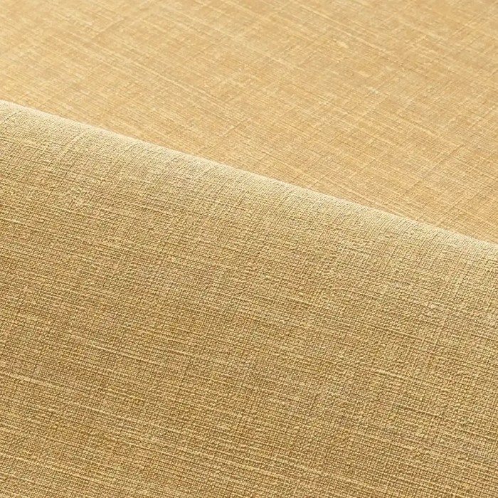 Casamance|Papier peint lin jaune paille|Imitation Tissu