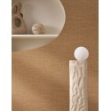 Casamance|Papier peint lin brun sombre|Imitation Tissu
