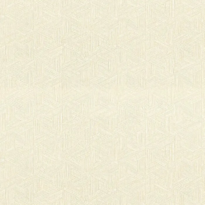 Papel pintado marquetería moderna marfil - Casamance Nature Precieuse 76480100