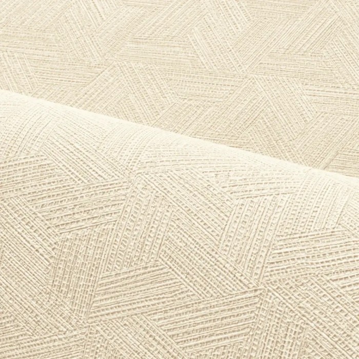 Casamance|Moderne Intarsien Tapete elfenbein|Hochwertige