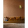 Casamance|Papier peint marqueterie moderne terre cuite|Haut Gamme