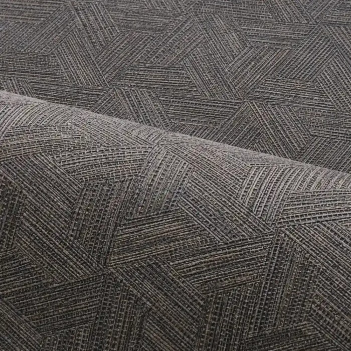 Casamance|Moderne Intarsien Tapete schwarz|Hochwertige