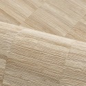 Casamance|Papier peint fibre naturelle rayée beige|Haut Gamme