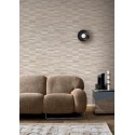 Casamance|Naturfaser Tapete gestreift greige|Tapeten