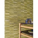 Casamance|Wallpaper natural fiber striped olive green|High-End