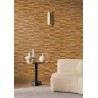 Casamance|Naturfaser Tapete gestreift braun|Hochwertige