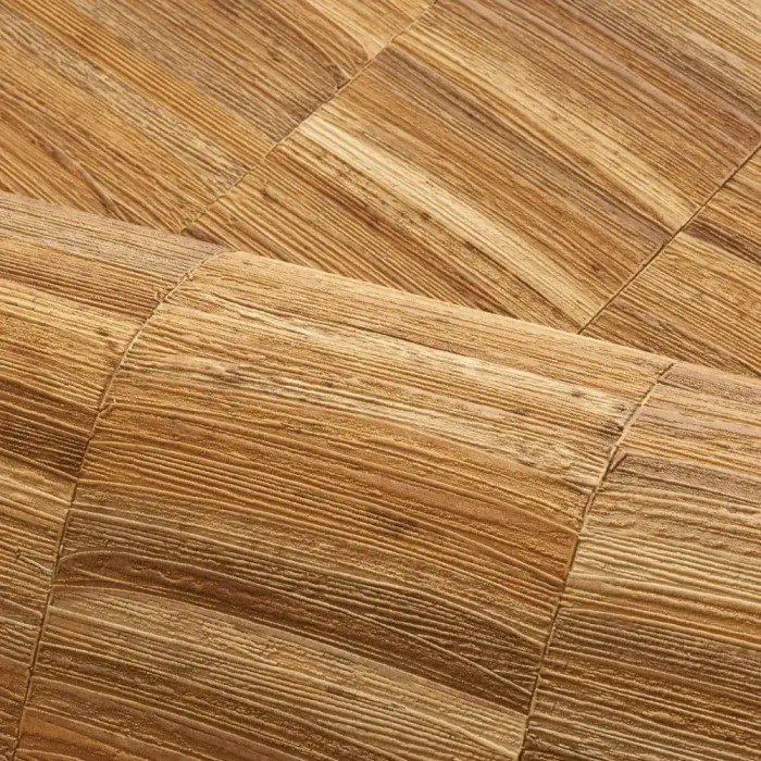 Casamance|Naturfaser Tapete gestreift braun|Hochwertige