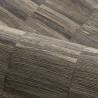 Casamance|Papier peint fibre naturelle rayée anthracite|Papier Peint