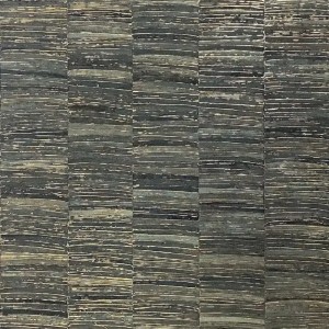 Casamance|Naturfaser Tapete gestreift braun|Hochwertige