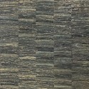 Casamance|Naturfaser Tapete anthrazit-gold|Hochwertige