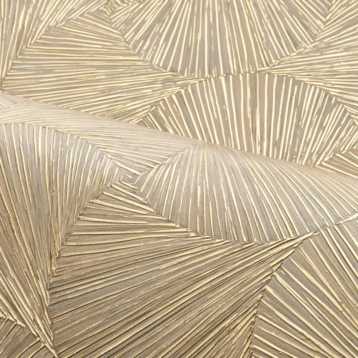 Papel pintado hojas de Ginkgo beige y dorado - Casamance Nature Precieuse 76522548