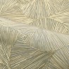 Casamance|Papel pintado hojas de Ginkgo verde y dorado|Alta Gama
