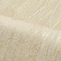 Casamance|Eukalyptus Blätter Tapete elfenbein-gold|Hochwertige