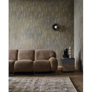 Grandeco|Papel pintado hojas tropicales cumarú verde|Moderno 2