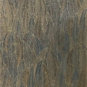 Caselio|Papier peint grandes feuilles vert pin|Moderne