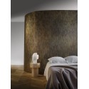 Casamance|Mosaik Tapete Eukalyptusblätter grau-gold|Hochwertige